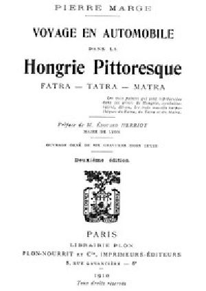 [Gutenberg 47756] • Voyage en automobile dans la Hongrie pittoresque / Fatra - Tatra - Matra